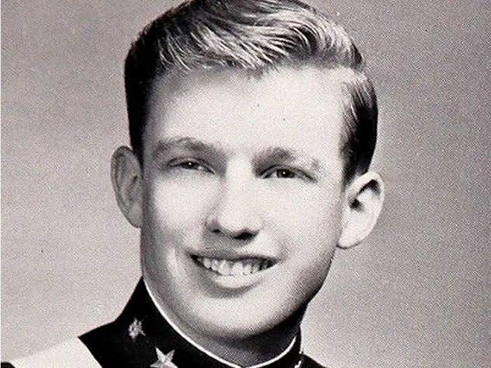 Donald Trump during college